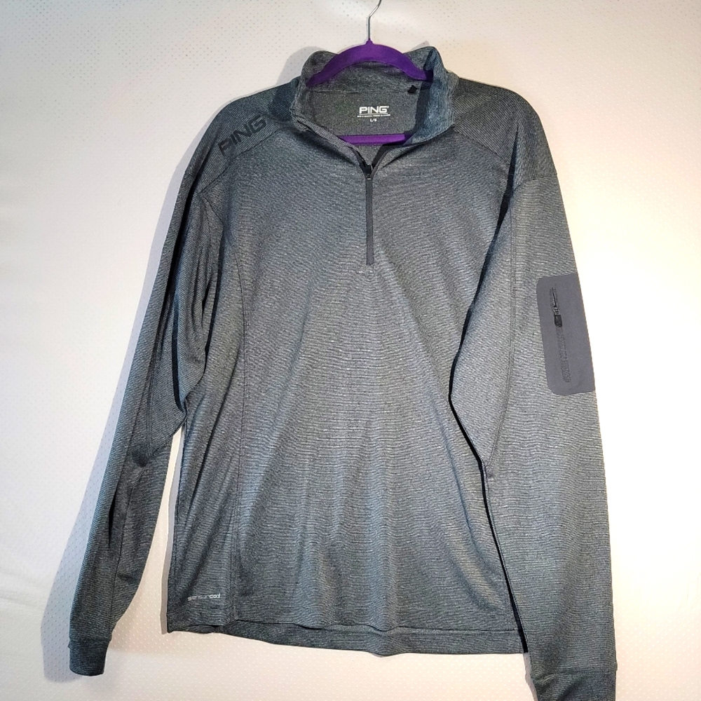PING  1/4 ZIP Golf  WINDBREAKER PULLOVER Mens Size Large